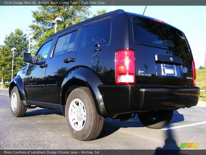 Brilliant Black Crystal Pearl / Dark Slate Gray 2010 Dodge Nitro SE