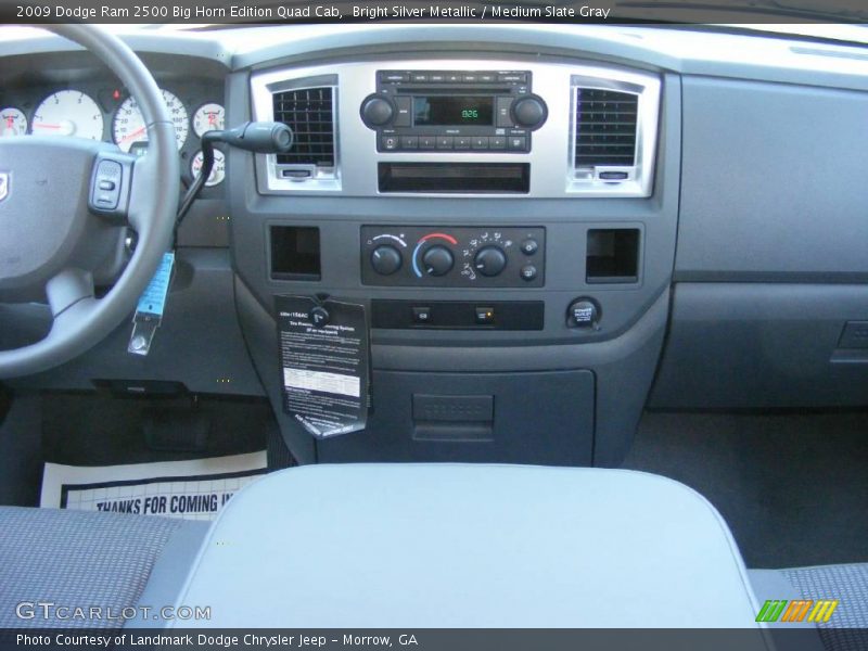 Bright Silver Metallic / Medium Slate Gray 2009 Dodge Ram 2500 Big Horn Edition Quad Cab