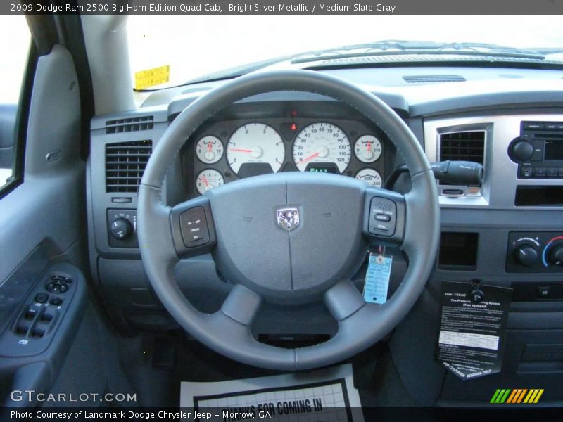 Bright Silver Metallic / Medium Slate Gray 2009 Dodge Ram 2500 Big Horn Edition Quad Cab