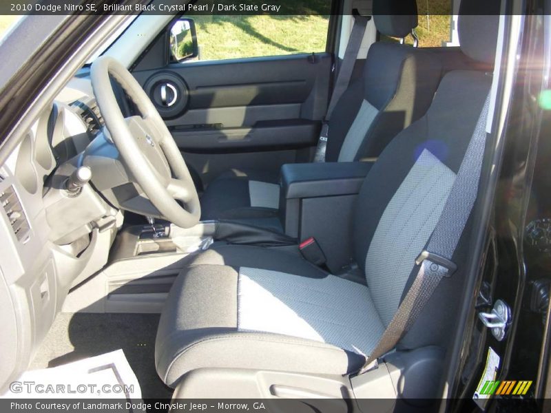 Brilliant Black Crystal Pearl / Dark Slate Gray 2010 Dodge Nitro SE