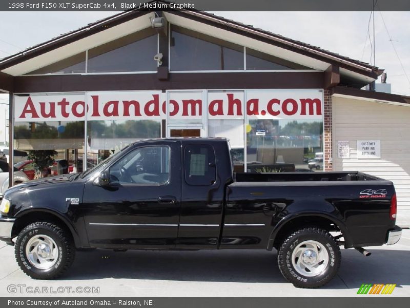 Black / Medium Graphite 1998 Ford F150 XLT SuperCab 4x4