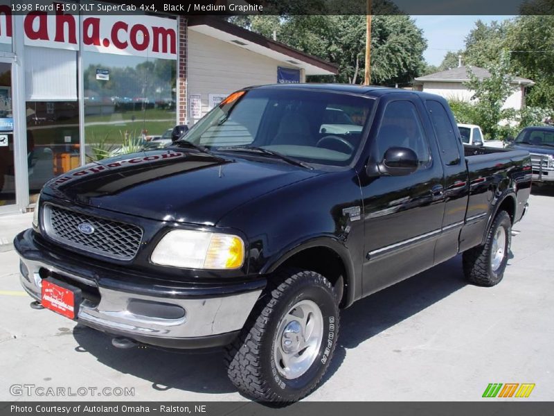 Black / Medium Graphite 1998 Ford F150 XLT SuperCab 4x4