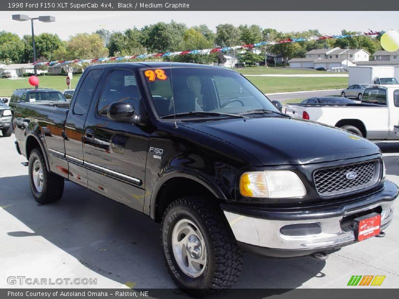 Black / Medium Graphite 1998 Ford F150 XLT SuperCab 4x4