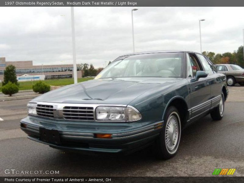 Medium Dark Teal Metallic / Light Beige 1997 Oldsmobile Regency Sedan