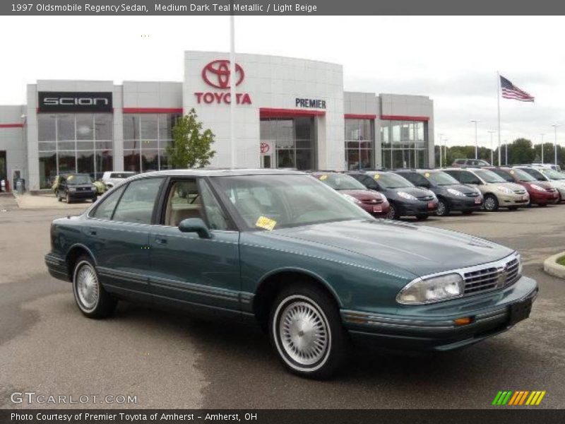 Medium Dark Teal Metallic / Light Beige 1997 Oldsmobile Regency Sedan