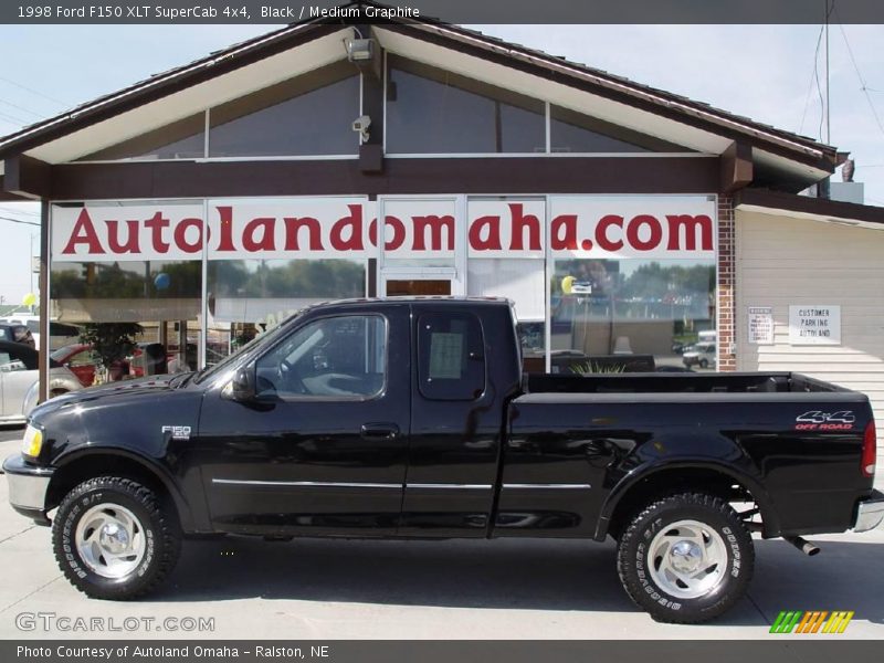 Black / Medium Graphite 1998 Ford F150 XLT SuperCab 4x4