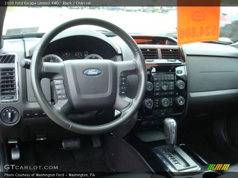 Black / Charcoal 2008 Ford Escape Limited 4WD