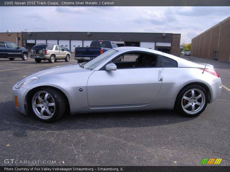 Chrome Silver Metallic / Carbon 2005 Nissan 350Z Track Coupe