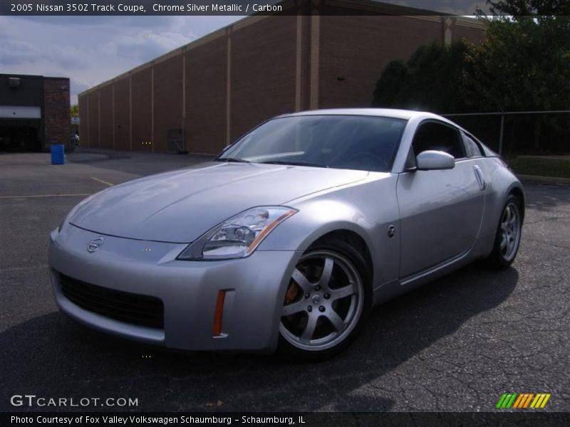 Chrome Silver Metallic / Carbon 2005 Nissan 350Z Track Coupe