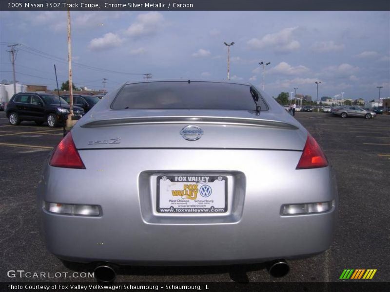Chrome Silver Metallic / Carbon 2005 Nissan 350Z Track Coupe