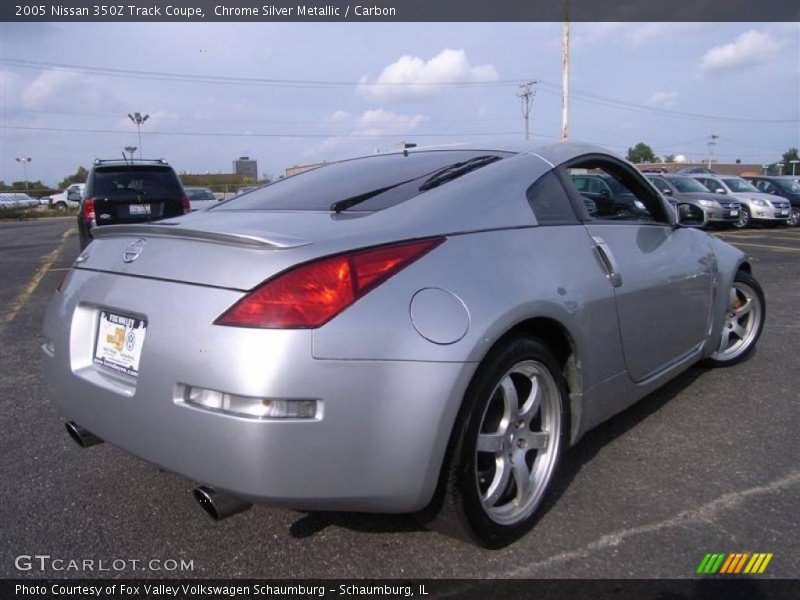 Chrome Silver Metallic / Carbon 2005 Nissan 350Z Track Coupe