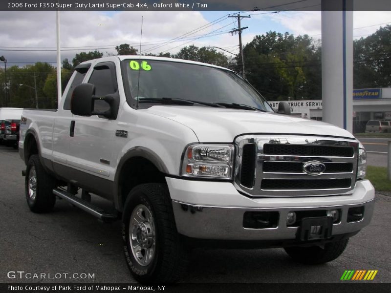 Oxford White / Tan 2006 Ford F350 Super Duty Lariat SuperCab 4x4