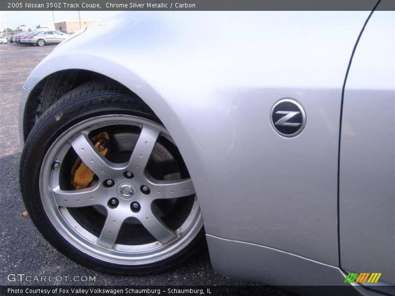 Chrome Silver Metallic / Carbon 2005 Nissan 350Z Track Coupe