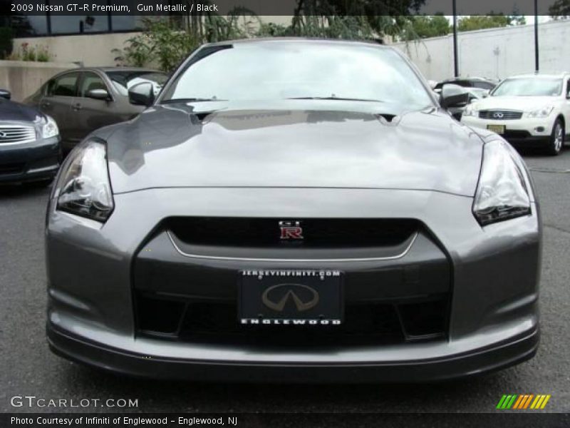 Gun Metallic / Black 2009 Nissan GT-R Premium