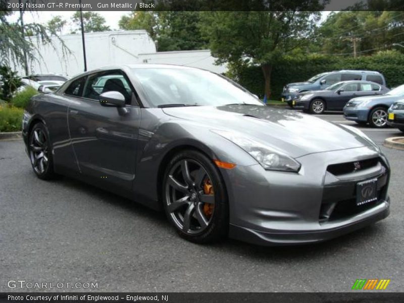 Gun Metallic / Black 2009 Nissan GT-R Premium