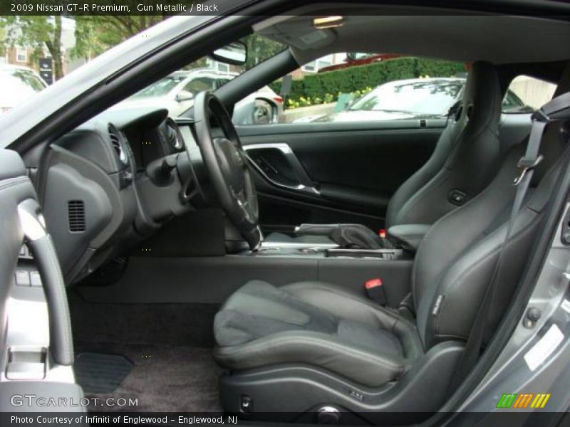 Gun Metallic / Black 2009 Nissan GT-R Premium
