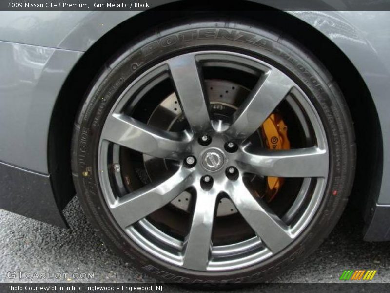 Gun Metallic / Black 2009 Nissan GT-R Premium