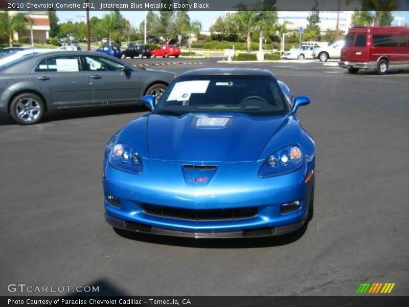 Jetstream Blue Metallic / Ebony Black 2010 Chevrolet Corvette ZR1