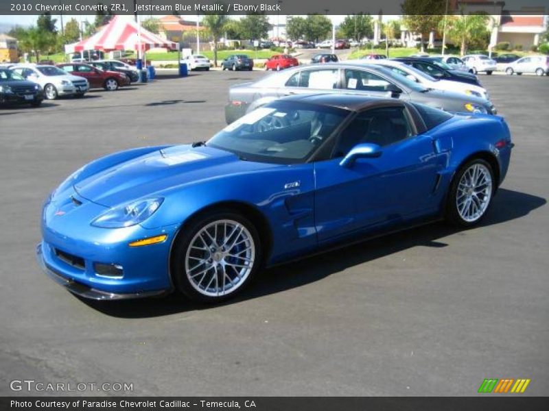 Jetstream Blue Metallic / Ebony Black 2010 Chevrolet Corvette ZR1