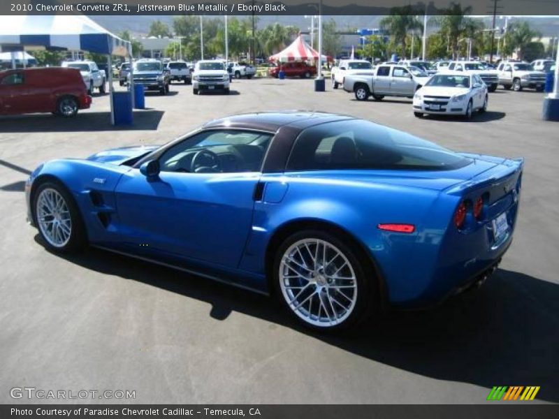 Jetstream Blue Metallic / Ebony Black 2010 Chevrolet Corvette ZR1