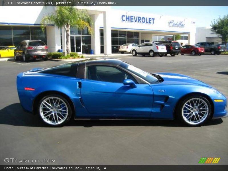 Jetstream Blue Metallic / Ebony Black 2010 Chevrolet Corvette ZR1