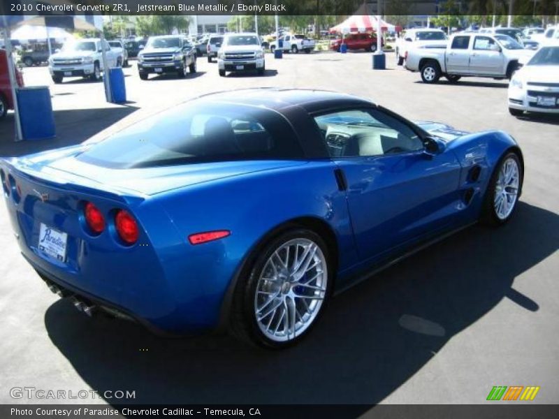 Jetstream Blue Metallic / Ebony Black 2010 Chevrolet Corvette ZR1