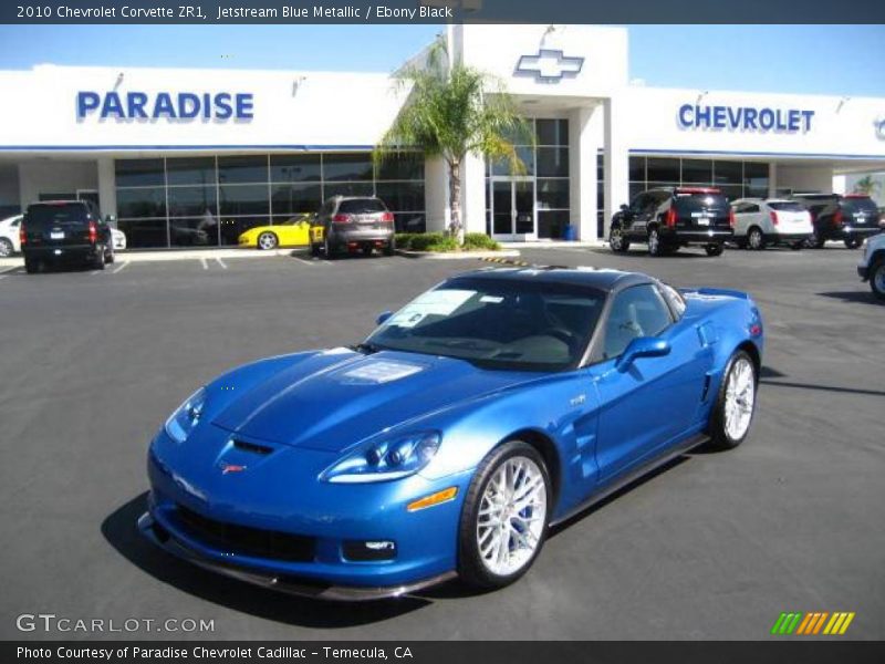 Jetstream Blue Metallic / Ebony Black 2010 Chevrolet Corvette ZR1
