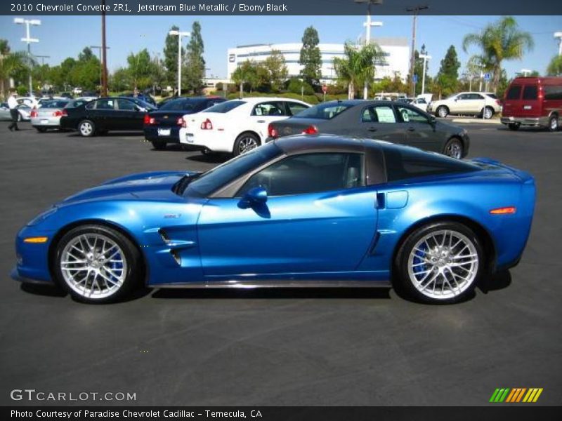Jetstream Blue Metallic / Ebony Black 2010 Chevrolet Corvette ZR1