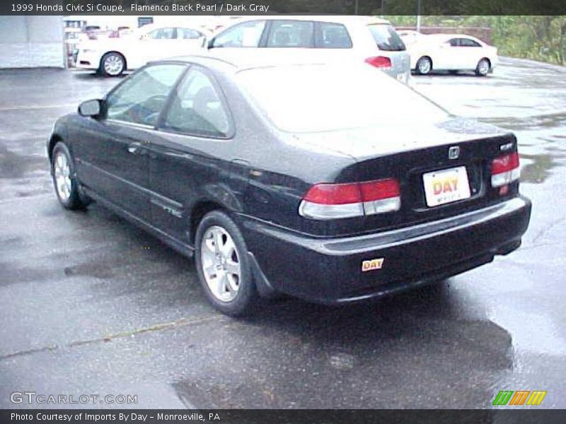 Flamenco Black Pearl / Dark Gray 1999 Honda Civic Si Coupe