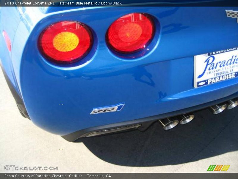 Jetstream Blue Metallic / Ebony Black 2010 Chevrolet Corvette ZR1