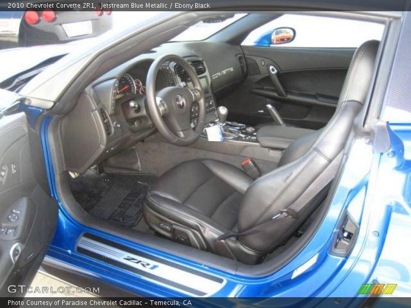 Jetstream Blue Metallic / Ebony Black 2010 Chevrolet Corvette ZR1