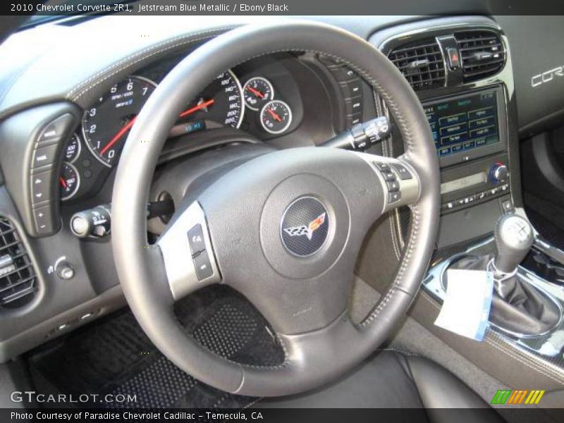 Jetstream Blue Metallic / Ebony Black 2010 Chevrolet Corvette ZR1