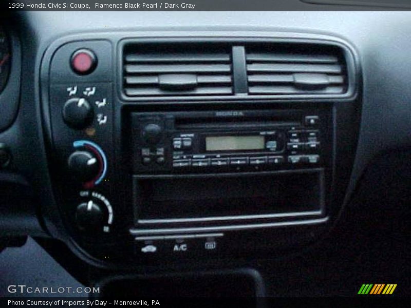 Flamenco Black Pearl / Dark Gray 1999 Honda Civic Si Coupe