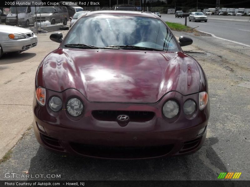 Cardinal Red / Black 2000 Hyundai Tiburon Coupe