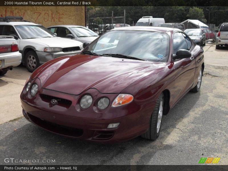 Cardinal Red / Black 2000 Hyundai Tiburon Coupe