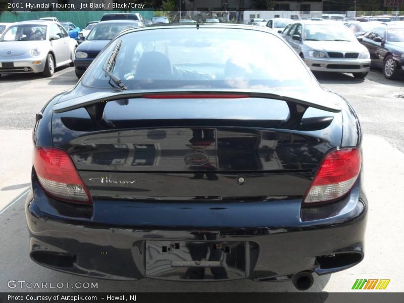 Jet Black / Black/Gray 2001 Hyundai Tiburon