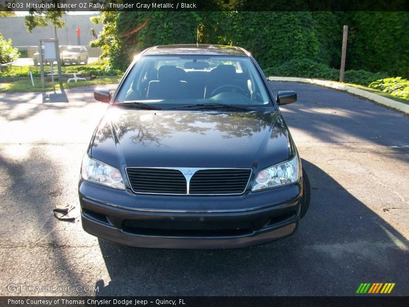 Thunder Gray Metallic / Black 2003 Mitsubishi Lancer OZ Rally