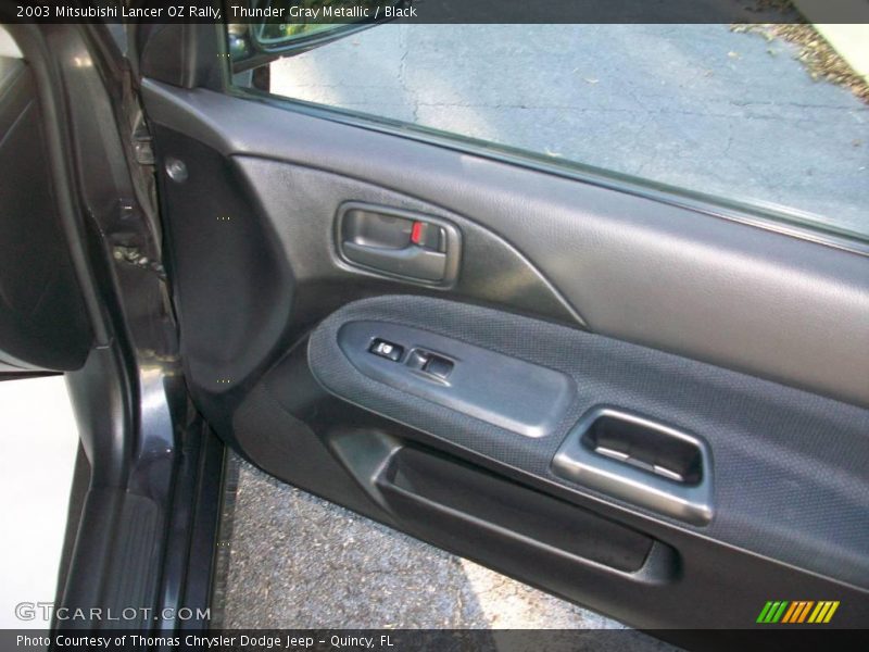 Thunder Gray Metallic / Black 2003 Mitsubishi Lancer OZ Rally