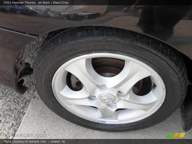 Jet Black / Black/Gray 2001 Hyundai Tiburon