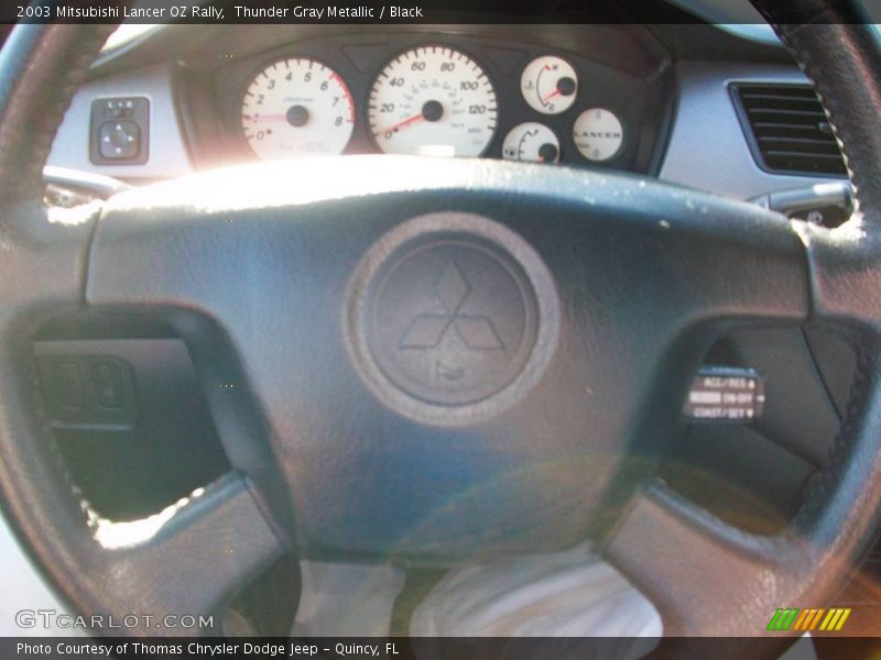 Thunder Gray Metallic / Black 2003 Mitsubishi Lancer OZ Rally
