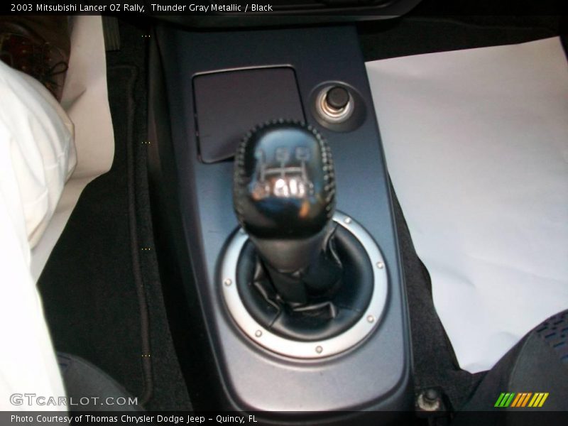 Thunder Gray Metallic / Black 2003 Mitsubishi Lancer OZ Rally