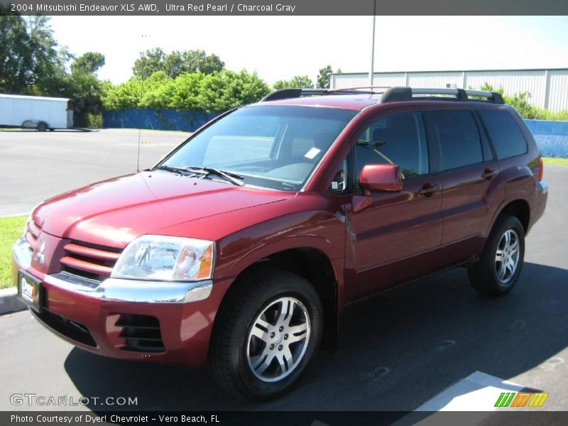 Ultra Red Pearl / Charcoal Gray 2004 Mitsubishi Endeavor XLS AWD