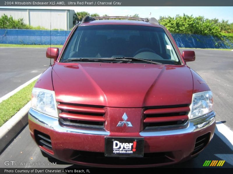 Ultra Red Pearl / Charcoal Gray 2004 Mitsubishi Endeavor XLS AWD