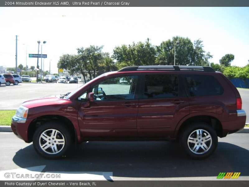 Ultra Red Pearl / Charcoal Gray 2004 Mitsubishi Endeavor XLS AWD