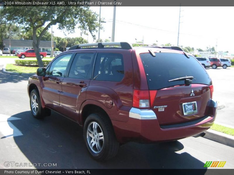 Ultra Red Pearl / Charcoal Gray 2004 Mitsubishi Endeavor XLS AWD
