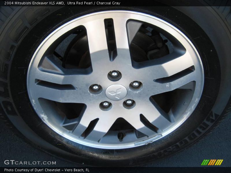 Ultra Red Pearl / Charcoal Gray 2004 Mitsubishi Endeavor XLS AWD