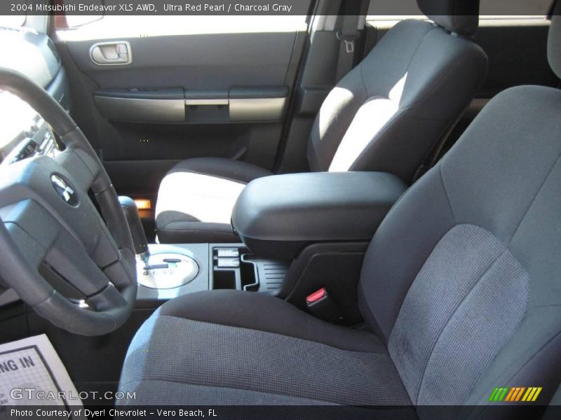 Ultra Red Pearl / Charcoal Gray 2004 Mitsubishi Endeavor XLS AWD