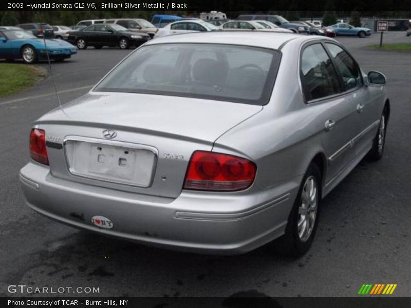 Brilliant Silver Metallic / Black 2003 Hyundai Sonata GLS V6