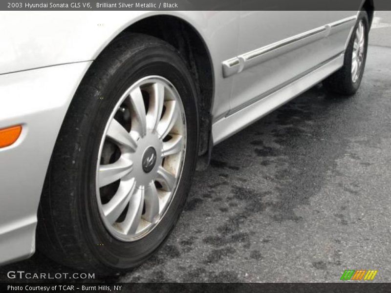 Brilliant Silver Metallic / Black 2003 Hyundai Sonata GLS V6
