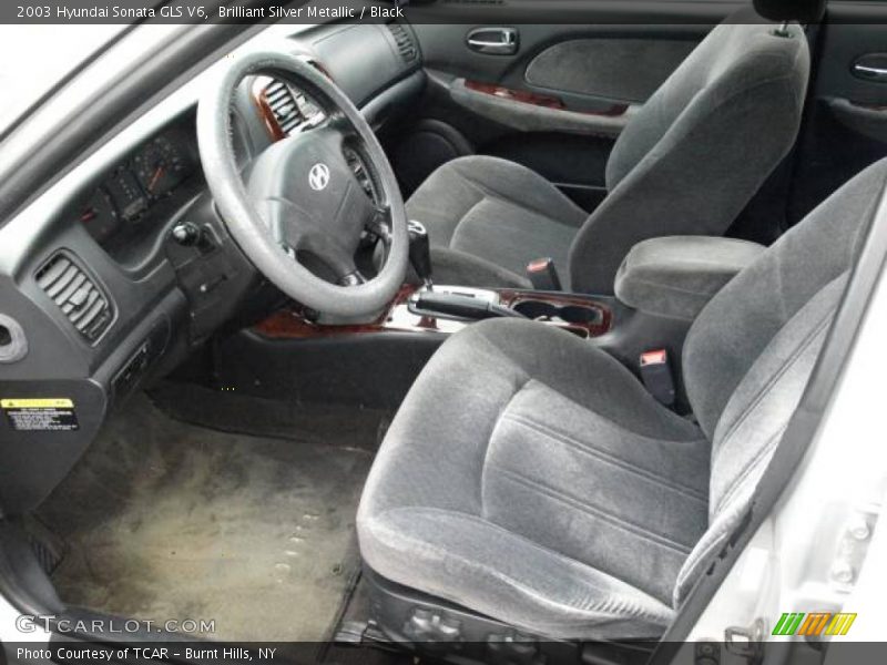 Brilliant Silver Metallic / Black 2003 Hyundai Sonata GLS V6